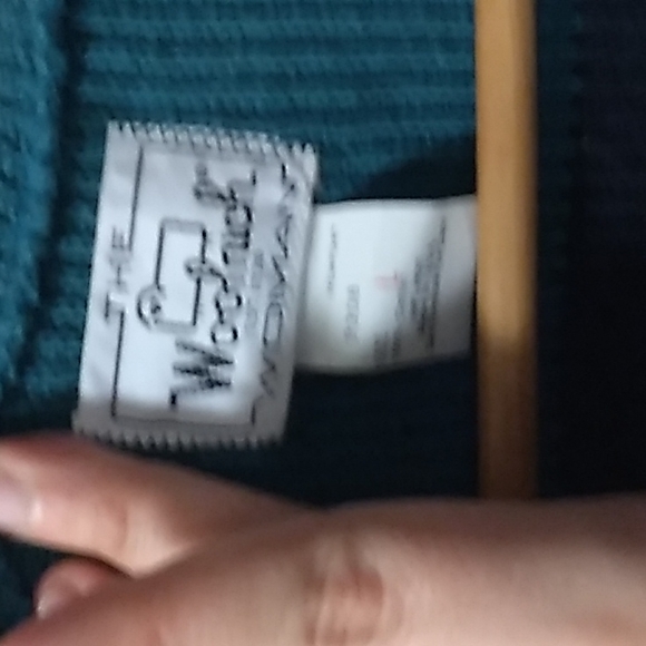 Vintage Woolrich Large 100% Cotton Dark Blue/Light Blue Sweater - Picture 4 of 4